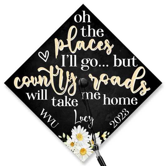 West Virginia Graduation Cap Topper