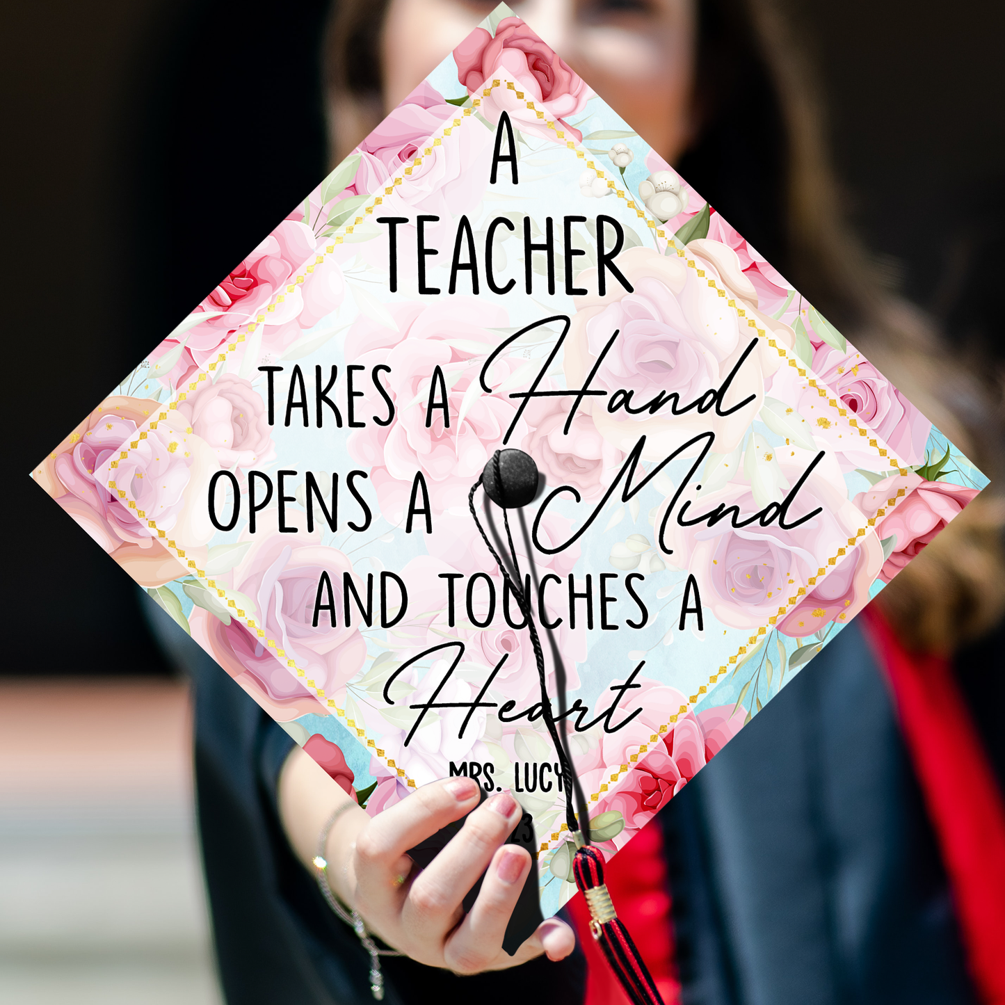 Teacher Personalize Graduation Cap Topper