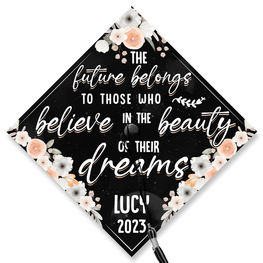 Beauty Of Their Dreams Graduation Cap Topper