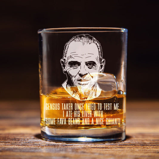 Hannibal Lecter Whiskey Glass