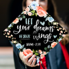 Let Your Dreams Be Your Wings Graduation Cap Topper