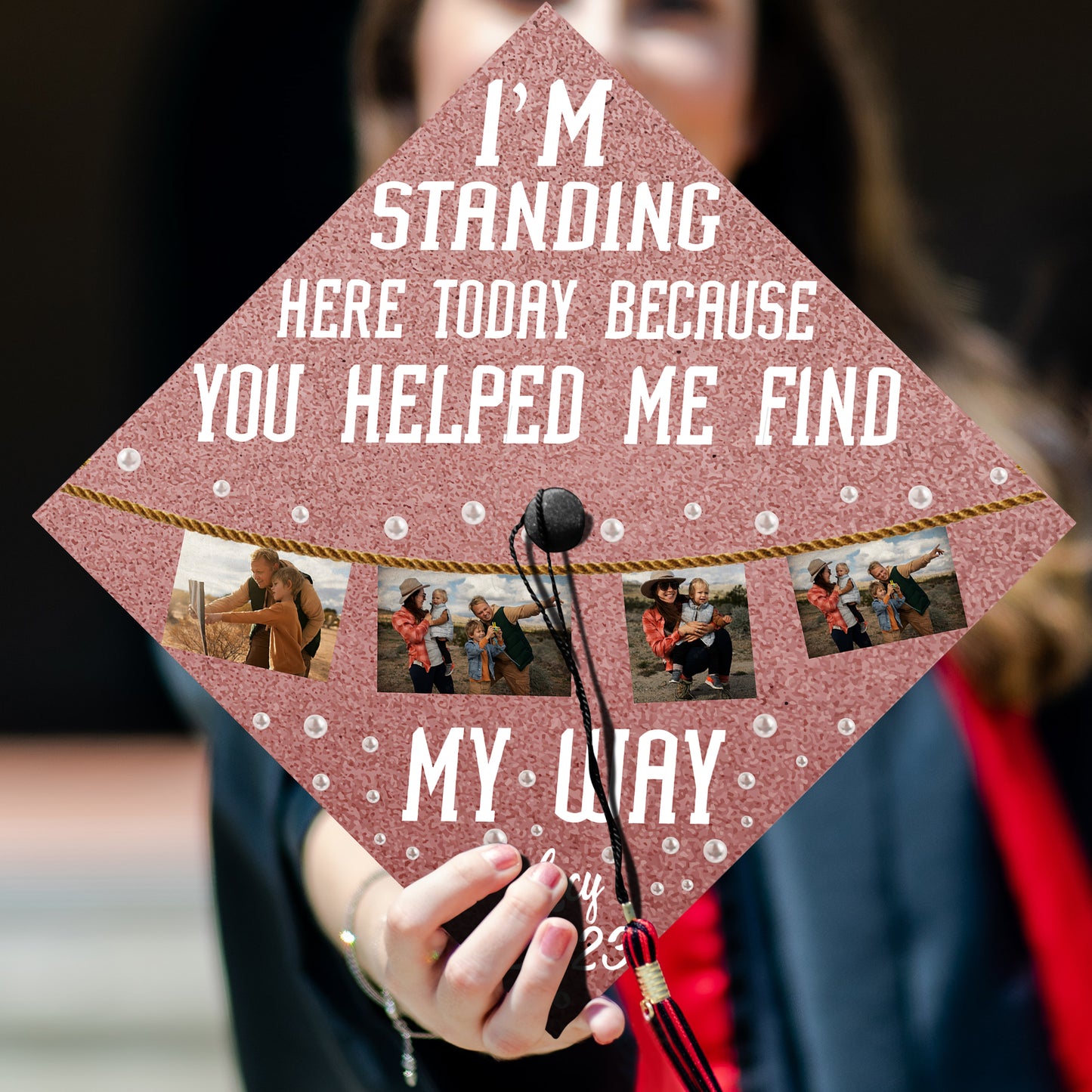 Photo Upload Graduation Cap Topper