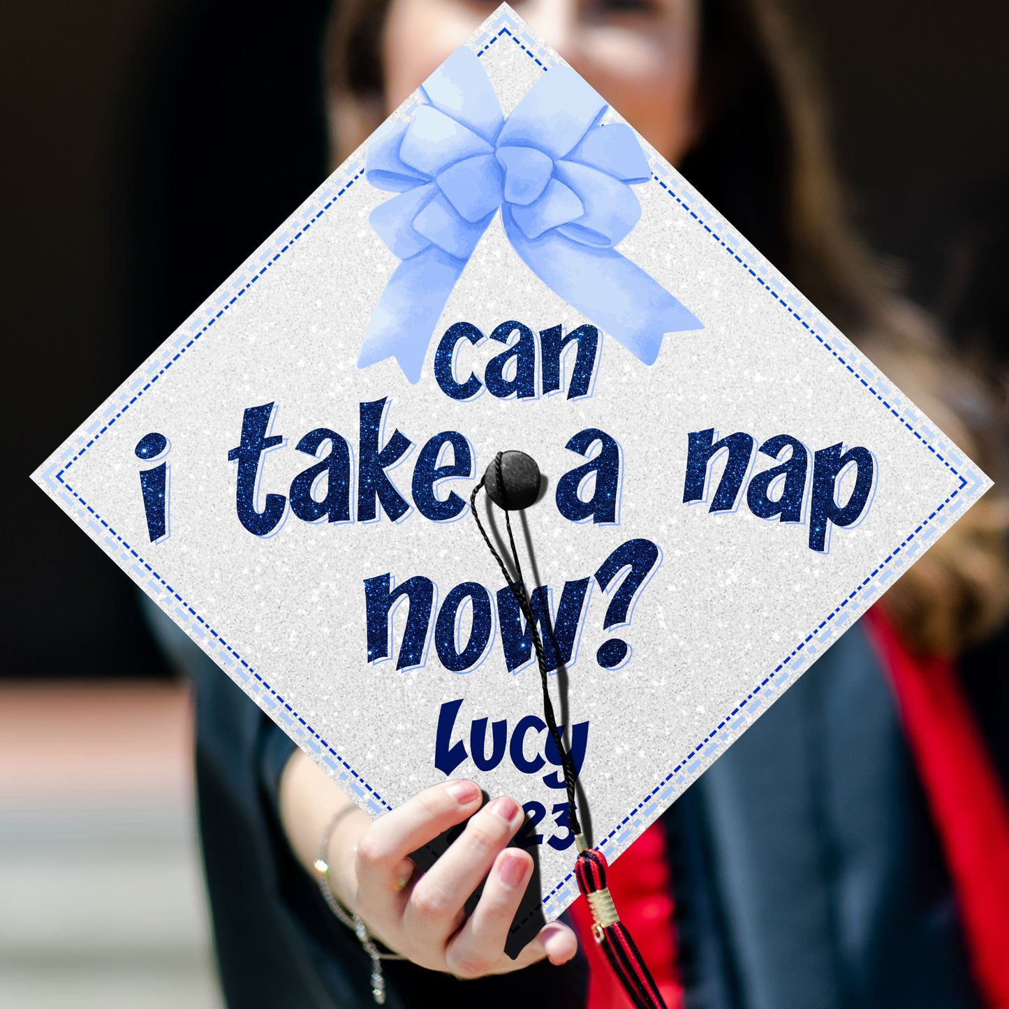 Can I Take A Nap Now Graduation Cap Topper