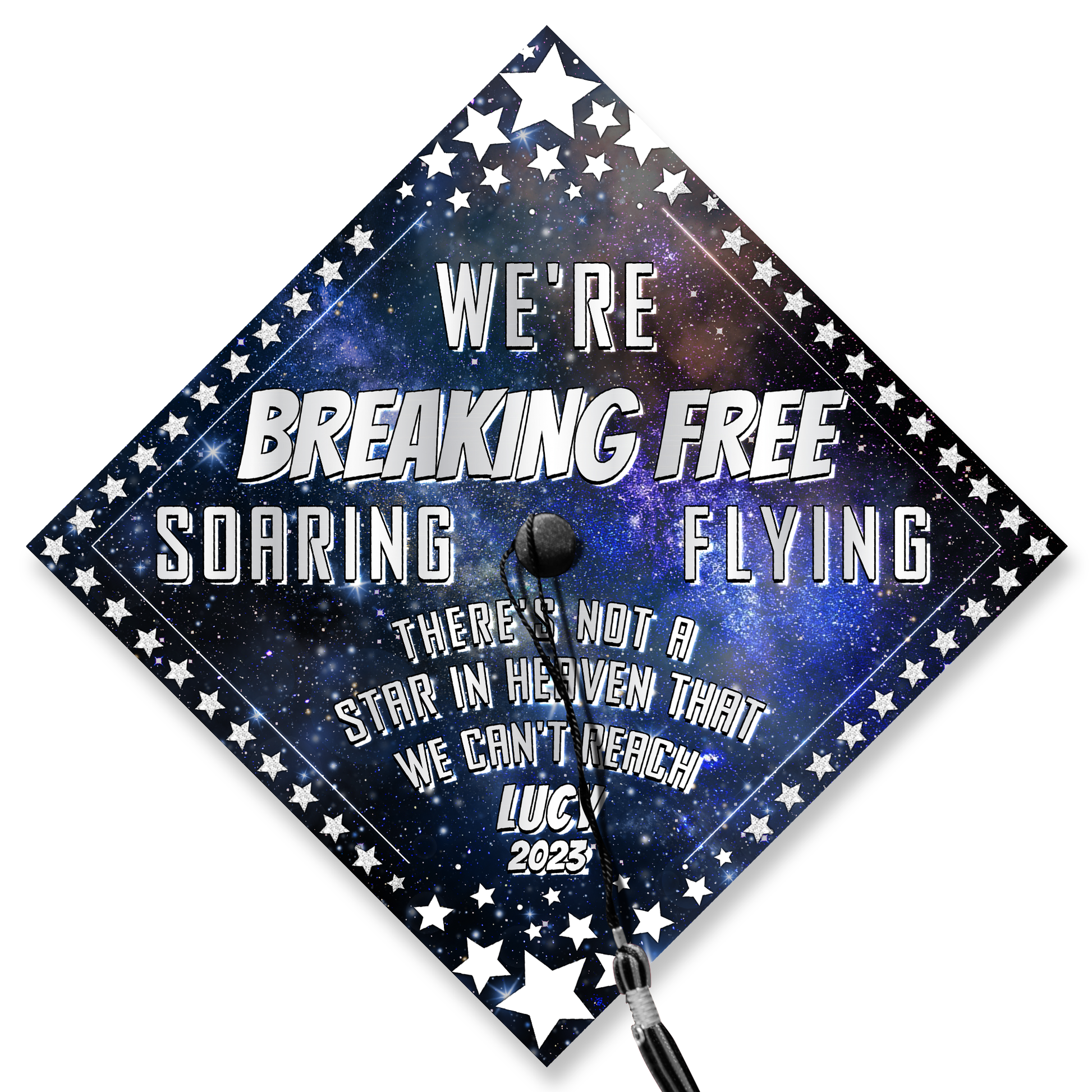 We're Breaking Free Graduation Cap Topper