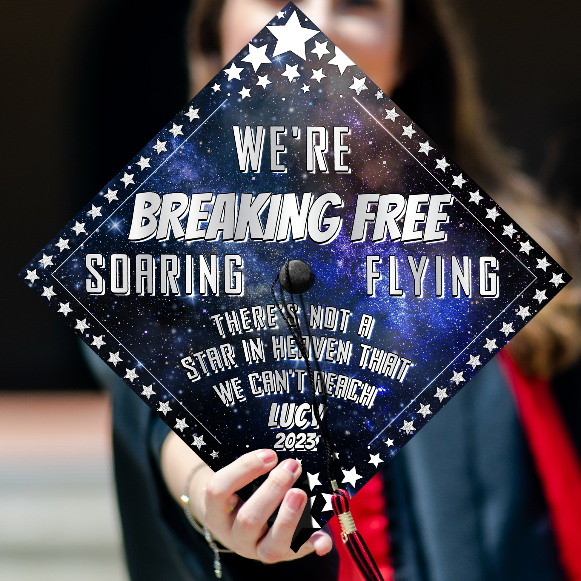 We're Breaking Free Graduation Cap Topper