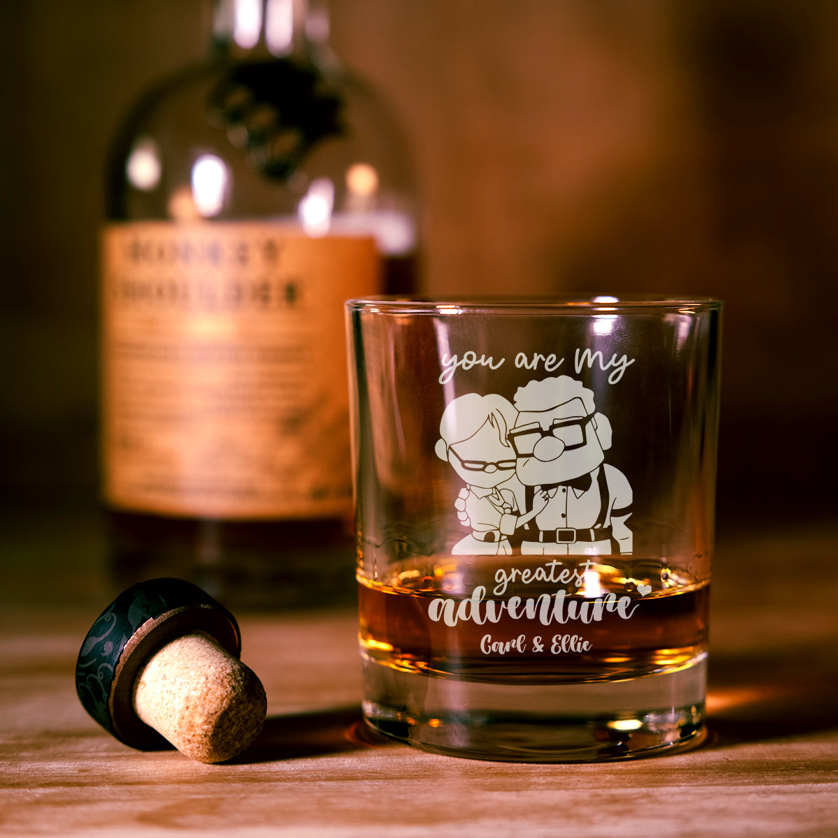 Personalized Up The Movie Whiskey Glass, Gift For Him - Personalizy