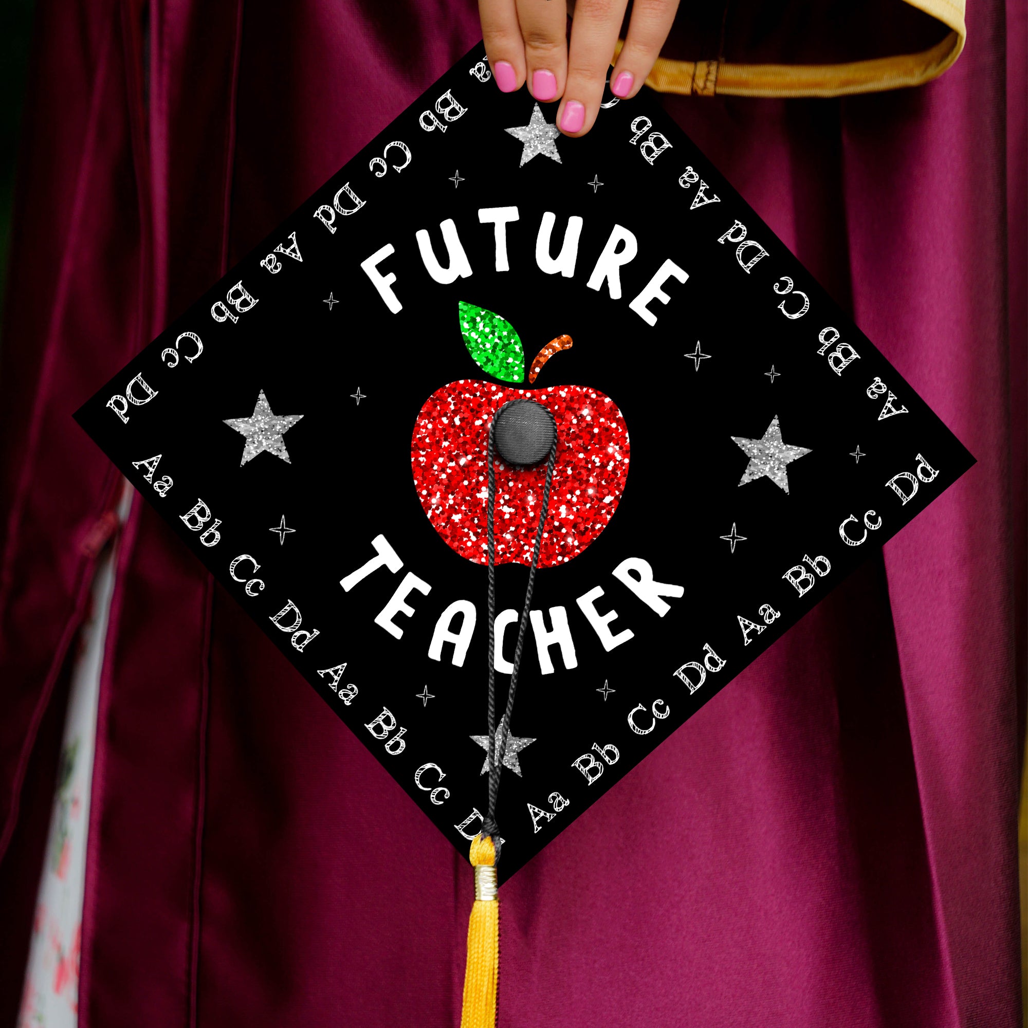 teacher graduation cap design