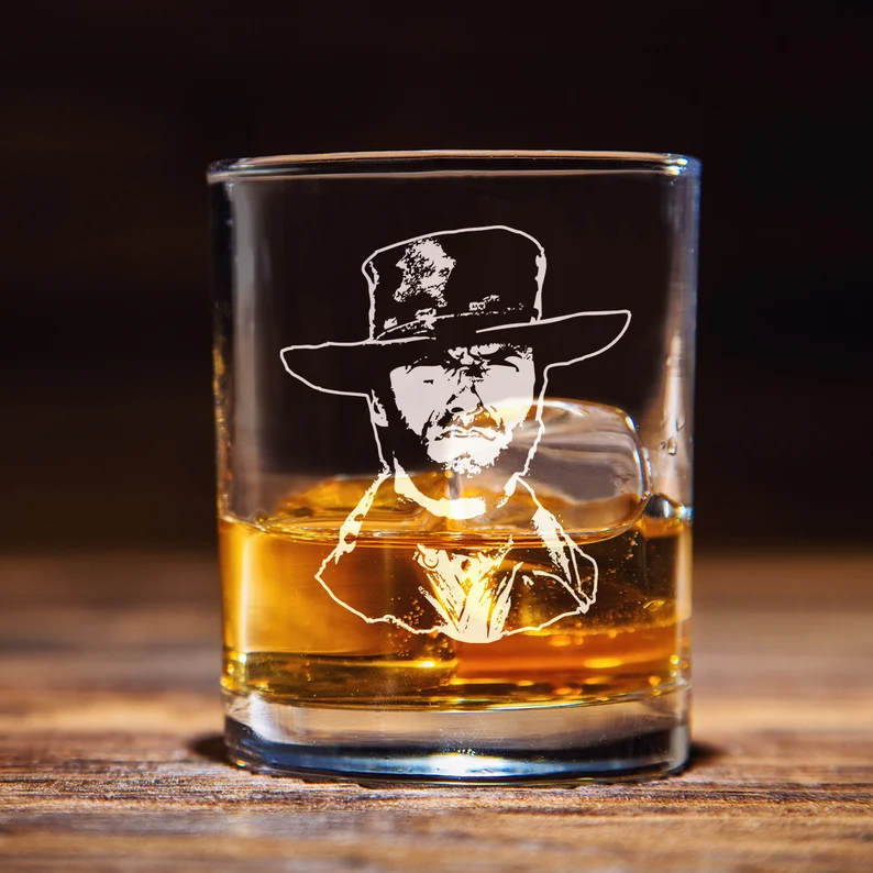 Clint Eastwood Whiskey Glass