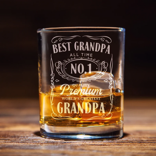 Best Grandfather All Time Whiskey Glass