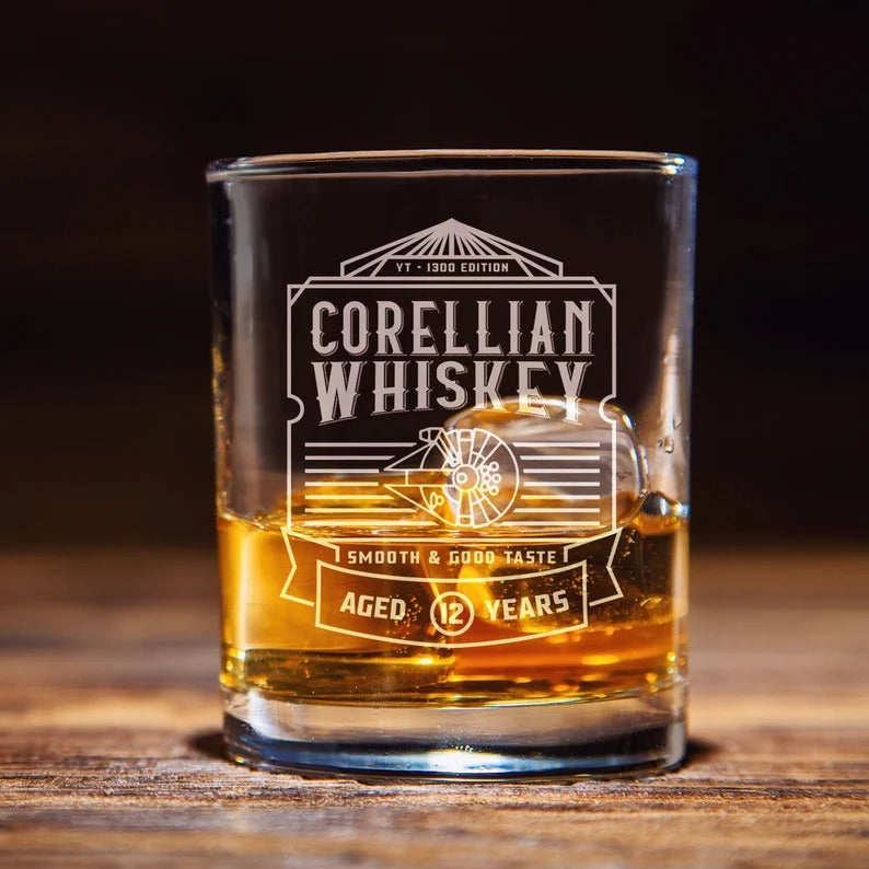Corellian Whiskey Glass, Gift For Dad, Gift For Him - Personalizy