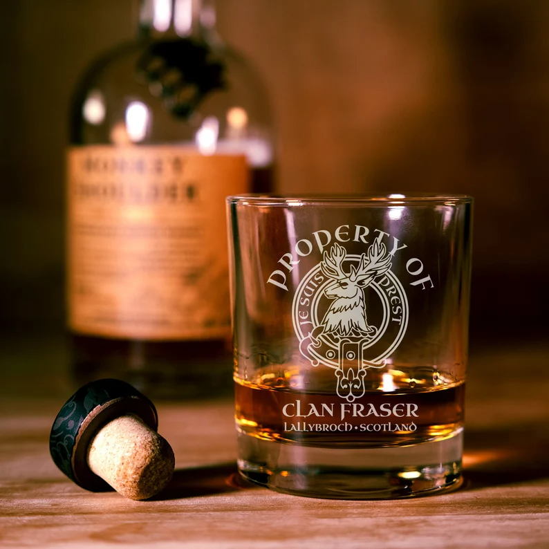 Property of Clan Fraser Whiskey Glass