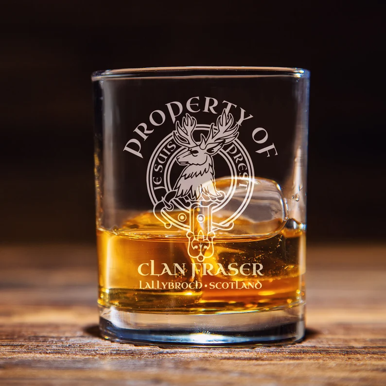 Property of Clan Fraser Whiskey Glass