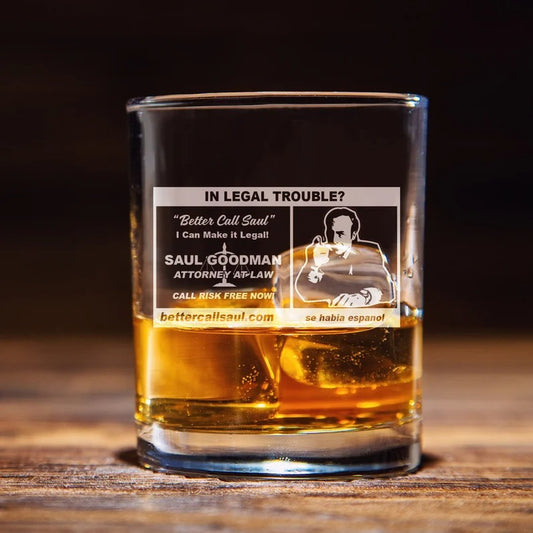 Saul Goodman Better Call Saul Whiskey Glass