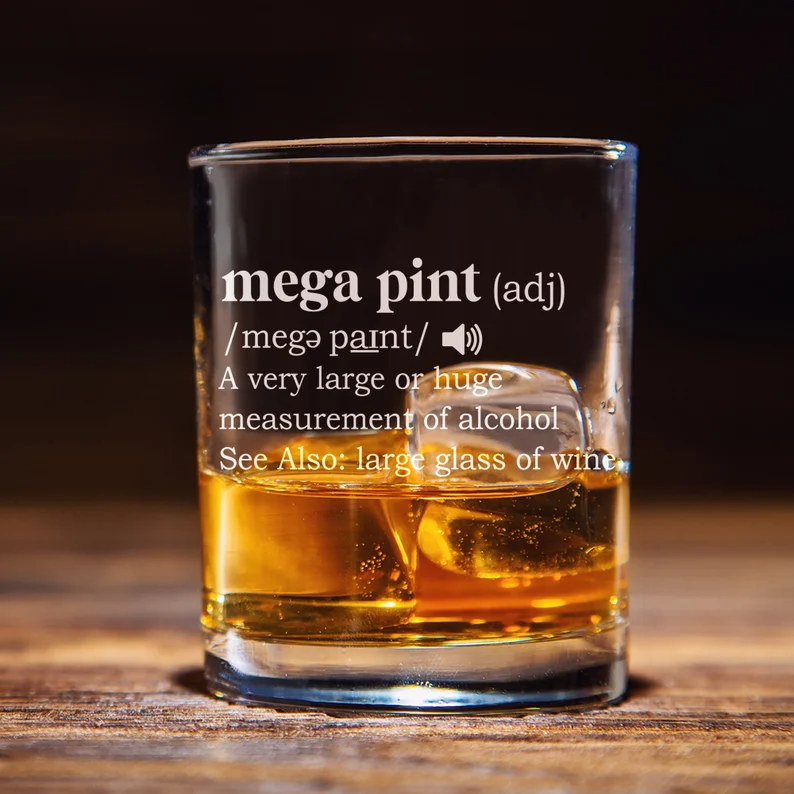 Mega Pint Definition Whiskey Glass