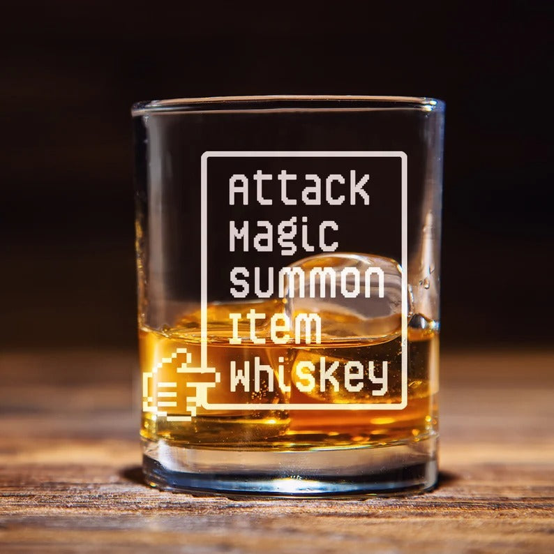 Final Fantasy Funny Whiskey Glass