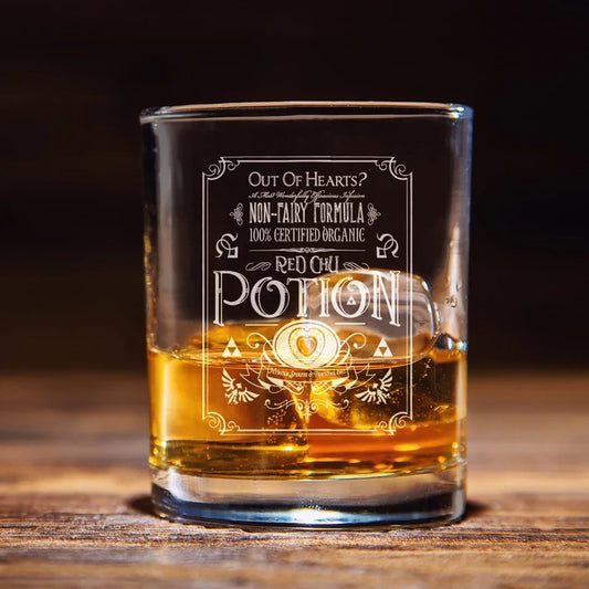 The Legend of Zelda Potions Whiskey Glass