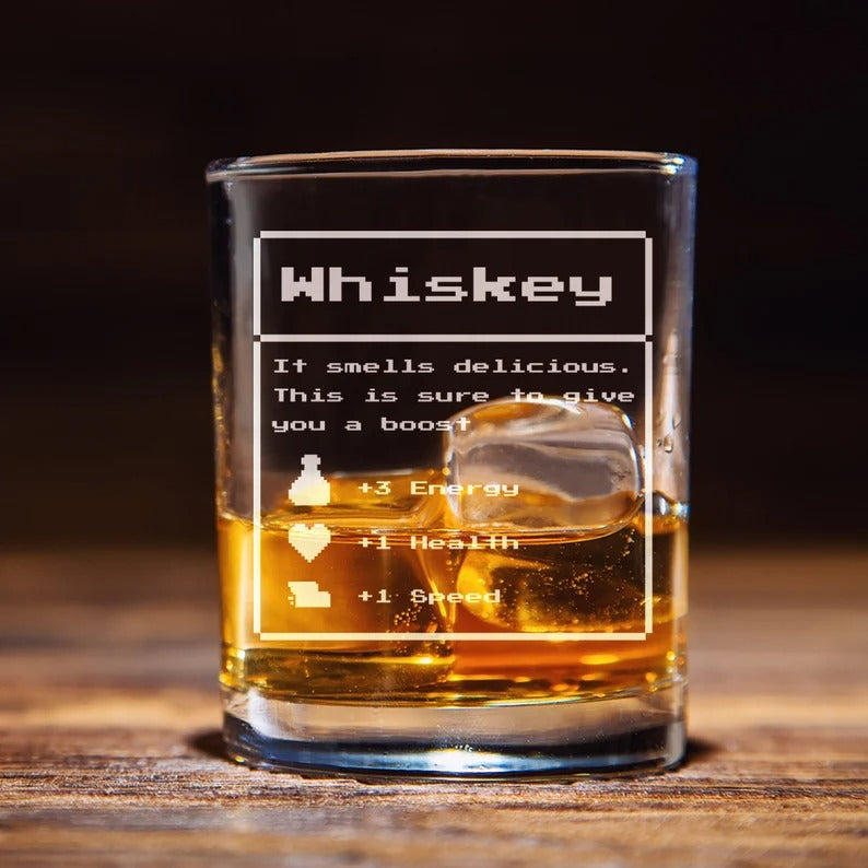 Stardew Valley Whiskey Glass, Gift For Dad, Gift For Him - Personalizy