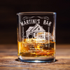 Martini&#39;s Bar Whiskey Glass