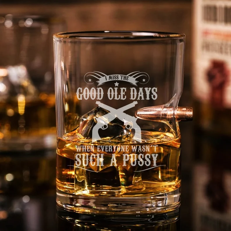 I Miss The Good Ole Days Bullet Whiskey Glass