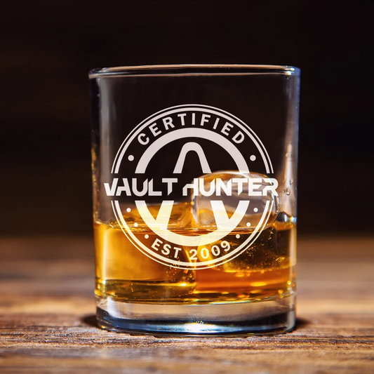 Certified Vault Hunter Whiskey Glass Borderlands