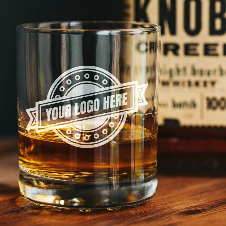 Custom Logo Whiskey Glass