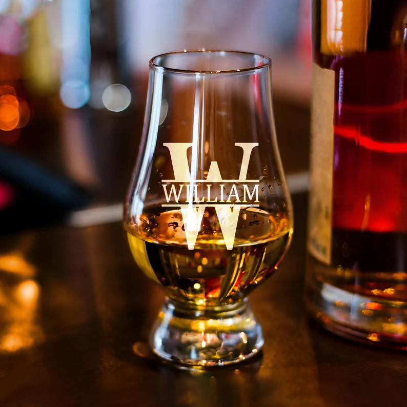 Personalized Glencairn Whiskey Glass