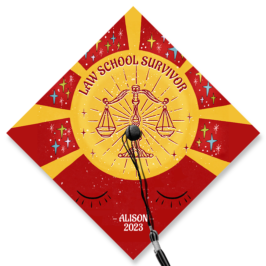 Law School Survivor Graduation Cap Topper