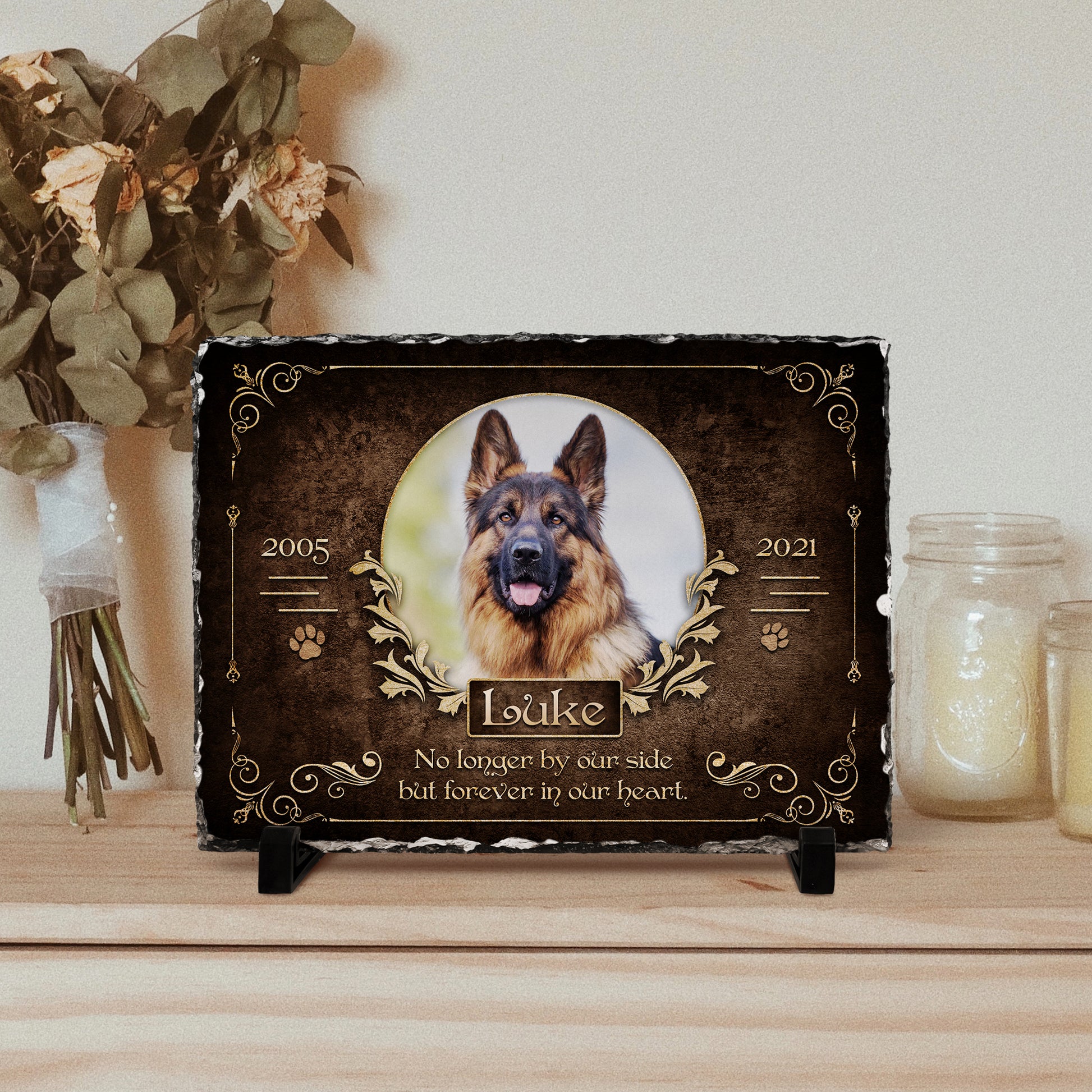 Personalizy Store Slate plaque Custom Photo, Personalized Slate Plaque, Pet Memorial Gifts