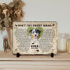 Personalizy Store Slate plaque Don&#39;t Cry Sweet Mama, Custom Photo, Personalized Slate Plaque, Pet Memorial Gifts