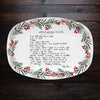 Christmas Handwritten Recipe Platter